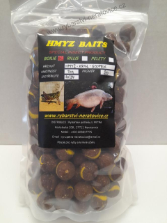 Boilie - Hmyz/Krill/Scopex - 5kg - 20mm