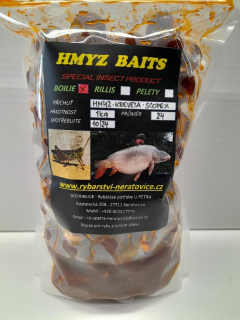 Boilie v dipu - Hmyz/Kreveta/Scopex - 1kg - 24mm