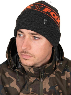 Fox Čepice Collection Beanie Hat Black Orange