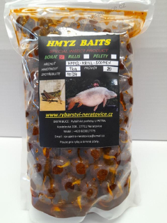 Boilie v dipu - Hmyz/Krill/Scopex - 1kg - 20mm